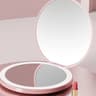 LED Makeup Mirror Compact Travel Mirror with Light Double Sided Folding Pocket Mirror