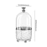 360 Rotating Makeup Brush Organizer With Dustproof Lid 7 Compartment Cosmetic Holder 8