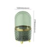 360 Rotating Makeup Brush Organizer With Dustproof Lid And Cosmetic Storage 8
