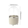 360 Rotating Makeup Brush Organizer With Dustproof Lid And Cosmetic Storage 9