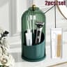 360 Rotating Makeup Brush Holder Dustproof Cosmetic Storage Box Set 8