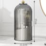 360 Rotating Makeup Brush Holder Dustproof Cosmetic Organizer With Lid 6
