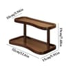 2 Tier Wooden Mug Rack Countertop Organizer For Coffee Mugs Makeup And Desktop Storage 6