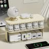 Transparent Cable Organizer Box With Lid For Desktop Charger Storage 7
