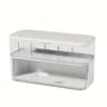 Transparent Cable Organizer Box With Lid For Desktop Charger Storage 0