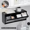 Flip Top Makeup Pad Holder Cotton Pad Organizer No Drill Bathroom Storage Box 8