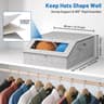24 Cap Baseball Cap Organizer Foldable Dustproof Hat Storage Box For Closet 7