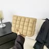 Quilted Makeup Bag For Women Large Cotton Travel Cosmetic Organizer 11