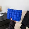 Quilted Makeup Bag For Women Large Cotton Travel Cosmetic Organizer 13