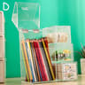 Clear Acrylic Makeup Brush Holder And Pen Organizer With Dustproof Lid 7