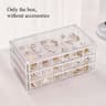 Clear Acrylic Jewelry Organizer With Drawers For Rings Earrings And Necklaces 7