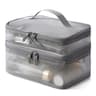 Double Layer Travel Cosmetic Bag Large Capacity Transparent Makeup Organizer 11