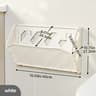 Wall Mounted Folding Shoe Rack No Drill Space Saving Shoe Organizer 6