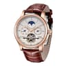 Automatic Mechanical Watch For Men With Genuine Leather Strap And Tourbillon Style 8
