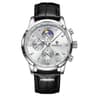 Mens Chronograph Watch Waterproof Quartz Leather Sport Wristwatch 8