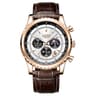 Luxury Mens Quartz Watch With Leather Strap And Luminous Chronograph 9