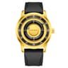 Magnetic Scrolling Pointer Mens Quartz Watch With Green Silicone Strap 11