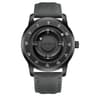 Magnetic Scrolling Pointer Mens Quartz Watch With Green Silicone Strap 17
