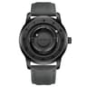 Magnetic Scrolling Pointer Mens Quartz Watch With Green Silicone Strap 16
