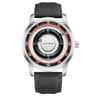 Magnetic Scrolling Pointer Mens Quartz Watch With Green Silicone Strap 19