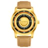 Magnetic Scrolling Pointer Mens Quartz Watch With Green Silicone Strap 18