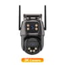 9MP Triple Lens Outdoor Security Camera With 8X Zoom PTZ WiFi And Auto Tracking 8