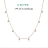 8 Stone Moissanite Necklace 925 Sterling Silver White Gold Plated Pendant For Women 7