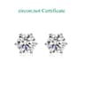 Classic Certified Moissanite Stud Earrings In 925 Sterling Silver 01 To 3CT 8