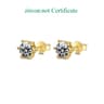 Classic Certified Moissanite Stud Earrings In 925 Sterling Silver 01 To 3CT 9