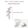 D Color VVS1 Moissanite Flat Back Stud Earring In S925 Sterling Silver 10