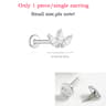 D Color VVS1 Moissanite Flat Back Stud Earring In S925 Sterling Silver 15