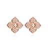 Radiant Bloom Moissanite Flower Stud Earrings In 925 Sterling Silver 0
