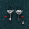 Radiant D Color Moissanite Stud Earrings In 925 Sterling Silver With Secure Screw Back 7