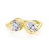 Moissanite Engagement Ring For Women 925 Sterling Silver Gold Plated Bridal Ring 8