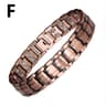 Mens Copper Magnetic Bracelet Adjustable Wellness Bangle 6