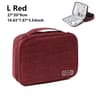 Waterproof Travel Cable Organizer Bag With Double Layer Tech Storage Case 10