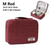 Waterproof Travel Cable Organizer Bag With Double Layer Tech Storage Case 16
