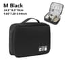 Waterproof Travel Cable Organizer Bag With Double Layer Tech Storage Case 15