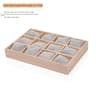 12 Slot Solid Wood Watch Display Tray With Soft Pillows And Jewelry Organizer 5