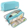3 Compartment Large Capacity Pencil Case Stationery Organizer Pouch 0