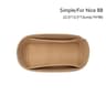 Felt Purse Organizer Insert With Zipper For Nice Nano Mini BB 9