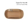 Felt Purse Organizer Insert With Zipper For Nice Nano Mini BB 14