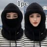 Warm Winter Plush Cap With Elastic Drawstring For Cycling Skiing And Outdoor Wear 6