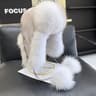 Real Fox Fur Hat Womens Ushanka Winter Earflap Trapper Ski Hat 8