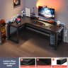 L Shaped Computer Desk Corner Gaming Desk For Home Office Study And Writing 8