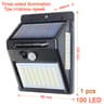 100 LED Solar Motion Sensor Light Waterproof Outdoor Solar Wall Light For Garden Security 5