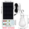 Portable Solar Light Bulb USB Rechargeable LED Camping Emergency Hanging Light 7