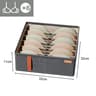 Foldable Underwear Drawer Organizer For Socks Bras Clothing And Wardrobe Storage 7