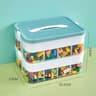 Stackable Building Block Storage Box Transparent Toy Organizer With Removable Dividers 5