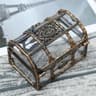 Transparent Pirate Treasure Box Jewelry Keepsake Storage Organizer 0